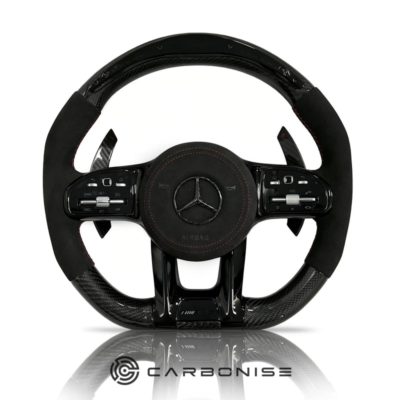 Mercedes-Benz Steering Wheel (Carbon Fiber+Alcantara) #21 by CARBONISE