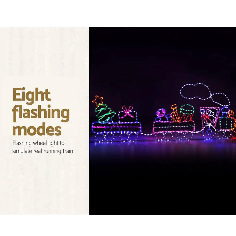 SportZone.co.nz Occasions > Christmas > Outdoor Decorations & Lights Jingle Jollys Christmas Lights LED Train Xmas Decoration Multi Colour Jingle Jollys Christmas Lights LED Train Xmas Decoration Multi Colour