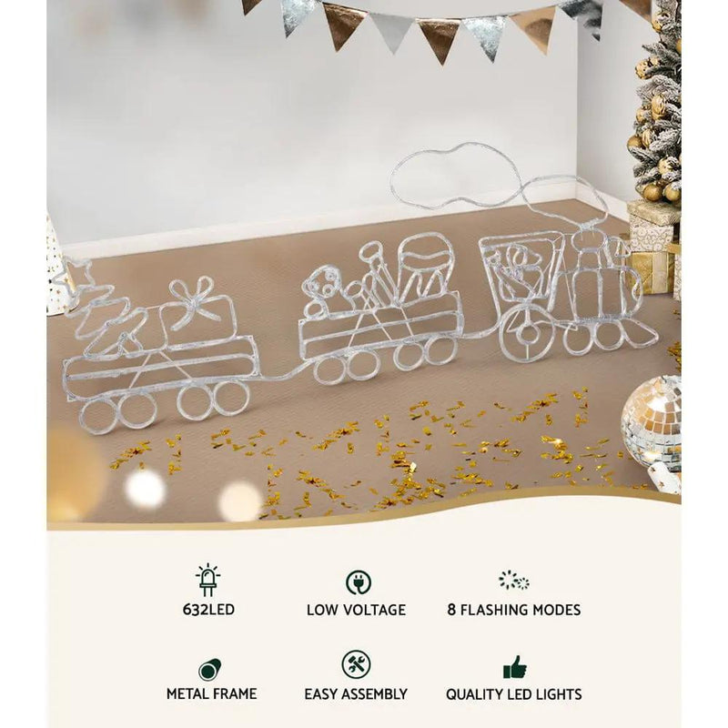 SportZone.co.nz Occasions > Christmas > Outdoor Decorations & Lights Jingle Jollys Christmas Lights LED Train Xmas Decoration Multi Colour Jingle Jollys Christmas Lights LED Train Xmas Decoration Multi Colour