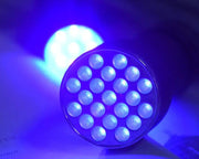 UV Ultraviolet Flashlight Black light, 21 LED Handheld Portable Black by Resin Art NZ