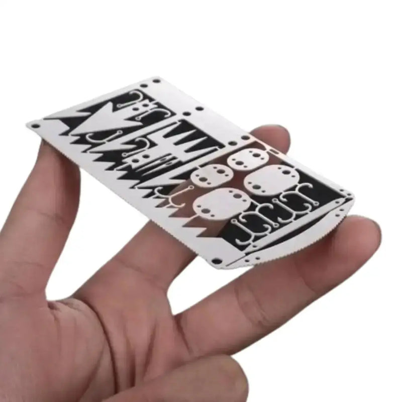 22-in-1 Stainless Steel Survival Tool Card by Habicare