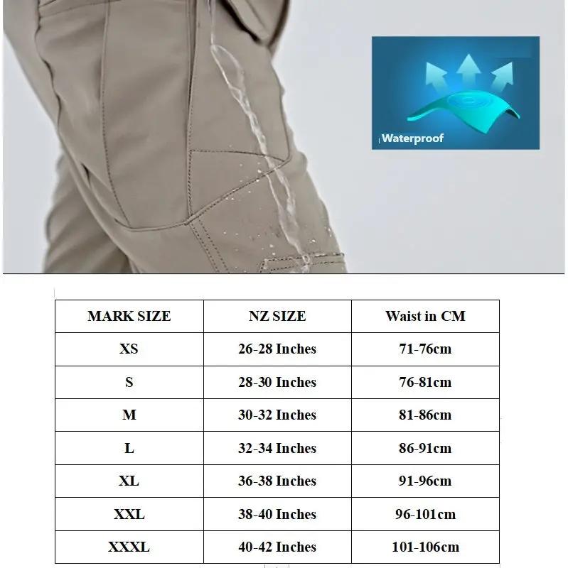 Men's Tactical Pants Water Resistant Flex Ripstop Cargo Pants by dealonline.co.nz