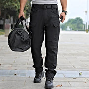 Men's Tactical Pants Water Resistant Flex Ripstop Cargo Pants by dealonline.co.nz