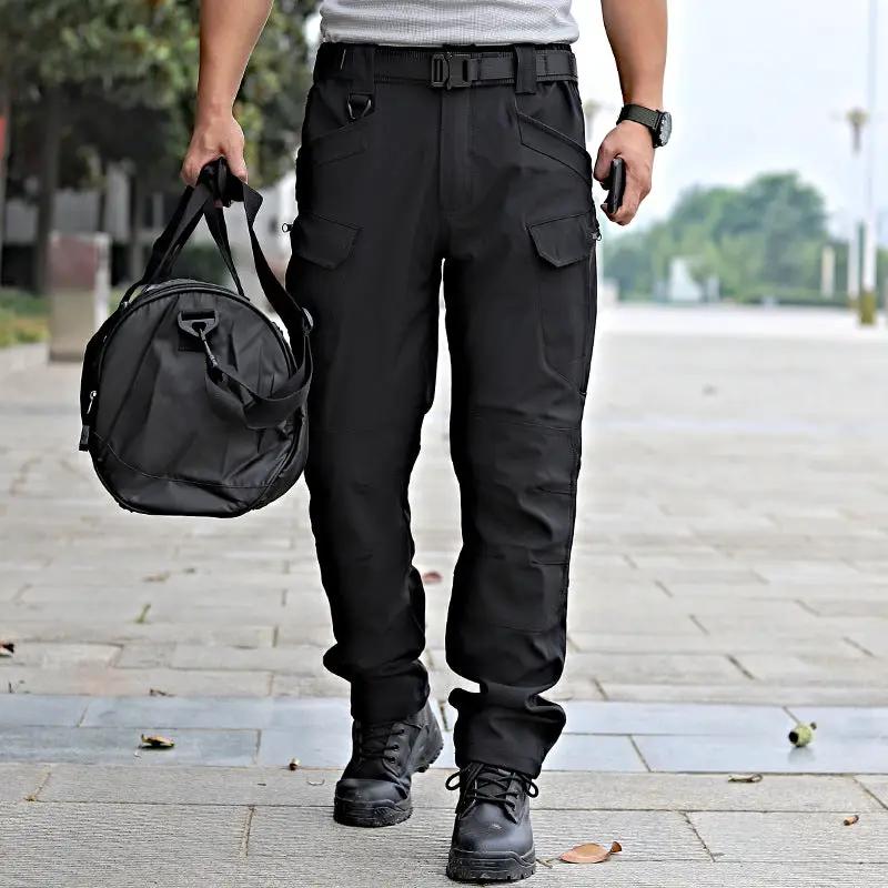 Men's Tactical Pants Water Resistant Flex Ripstop Cargo Pants by dealonline.co.nz