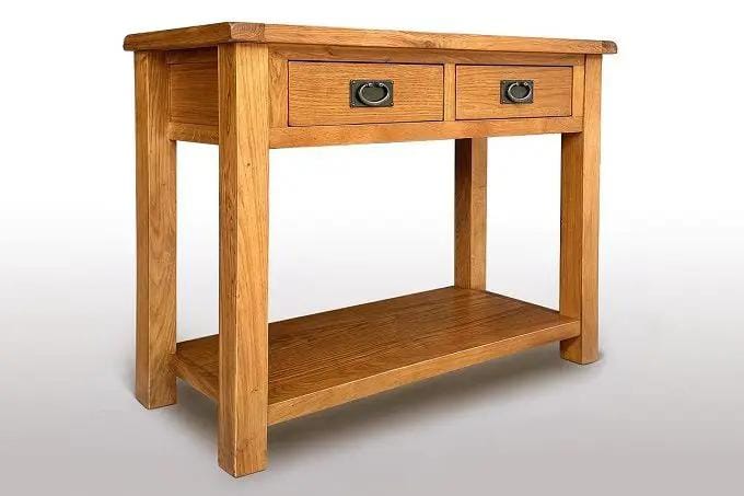 BroDeals Console Table Oak Console Table Oak Console Table