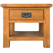BroDeals Lamp Table Oak Lamp Table with One Drawer Oak Lamp Table with One Drawer