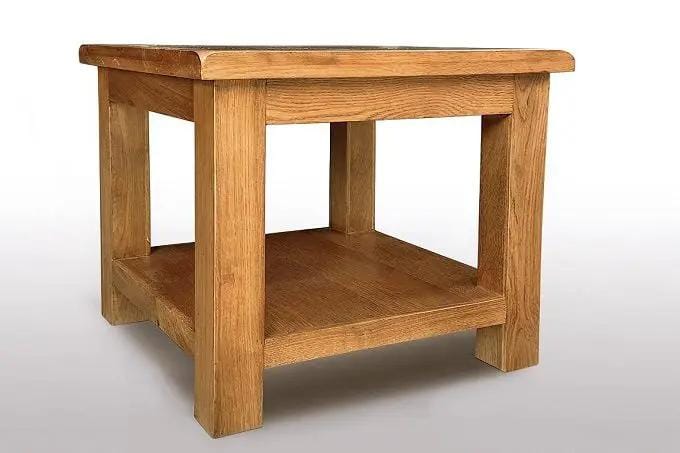BroDeals Lamp Table Oak Lamp Table Oak Lamp Table