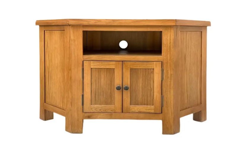 BroDeals Entertainment Centers & TV Stands Oak Corner TV Unit Oak Corner TV Unit