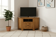 BroDeals Entertainment Centers & TV Stands Oak Corner TV Unit Oak Corner TV Unit
