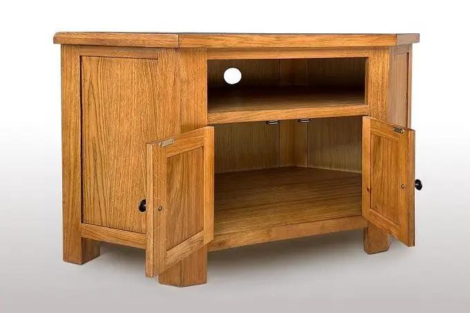 BroDeals Entertainment Centers & TV Stands Oak Corner TV Unit Oak Corner TV Unit