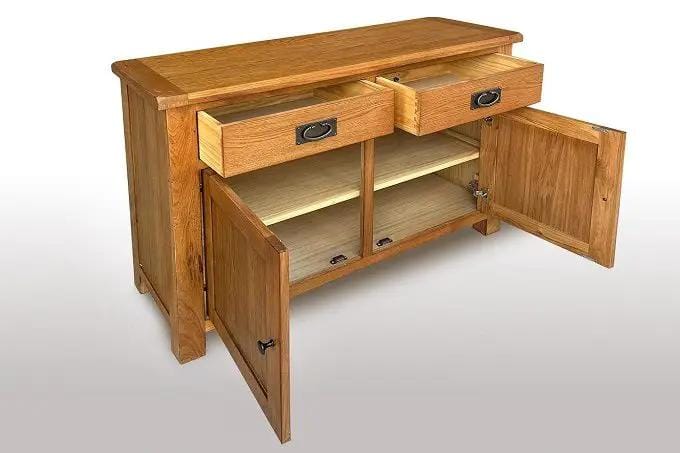 BroDeals Buffet Table Oak Buffet Table - 1040mm Oak Buffet Table - 1040mm