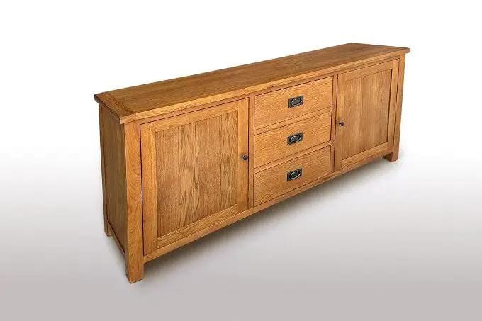 BroDeals Buffet Table Oak 2 Door & 3 Drawer Buffet Table - 1800mm Oak 2 Door & 3 Drawer Buffet Table - 1800mm
