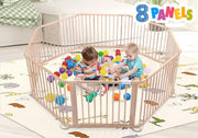 8PC WOODEN BABY PLAYPEN by Kiwi Grab