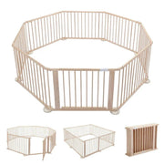 8PC WOODEN BABY PLAYPEN by Kiwi Grab
