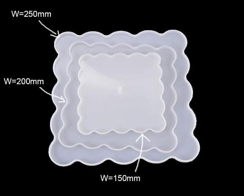 Fruit Tray Coaster Moulds Geode Agate Tray Serving Board Moulds by Resin Art NZ