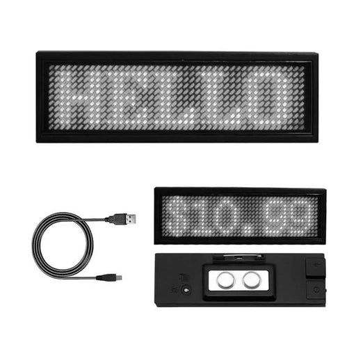 LED Name Badge Tag - White by salelink.co.nz