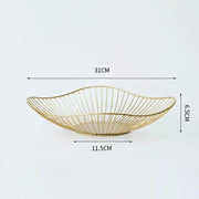 Fruit Snack Storage Fruit Tray Gold/Black by dealonline.co.nz