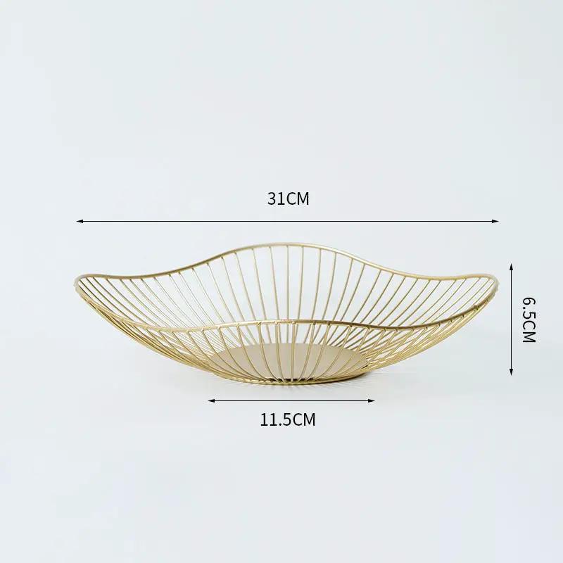 Fruit Snack Storage Fruit Tray Gold/Black by dealonline.co.nz