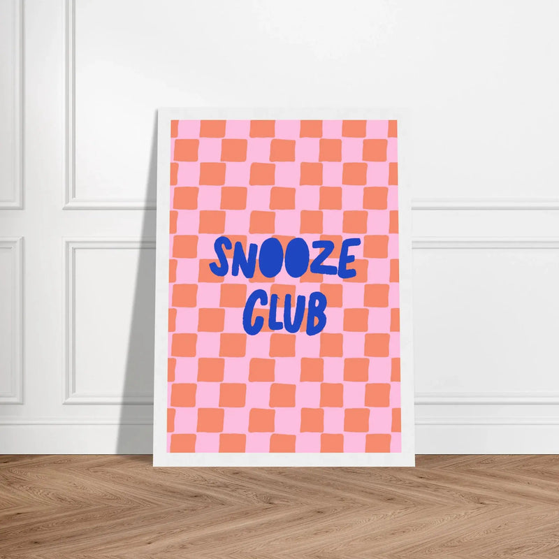 Snooze Club by Blank Wall Print Shop