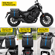 ECOTREK Bike Bags Waterproof Roll-Top Bag for E-Bikes, Motorcycles & Bicycles XY13451 Waterproof Roll-Top Bag for E-Bikes, Motorcycles & Bicycles XY13451