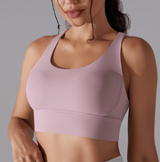 Mead's Supply & Equipment Outfitters limited Women's Activewear Criss Cross High Impact Sports Bra For Women With Supportive Back Straps Criss Cross High Impact Sports Bra for Women
