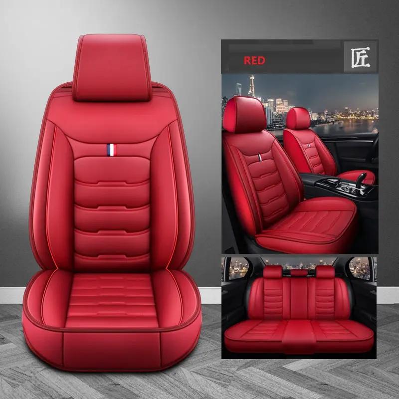 Car Seat Cover Faux Leather Cushion 5 Seater Full Set Front Rear Premium Quality by dealonline.co.nz