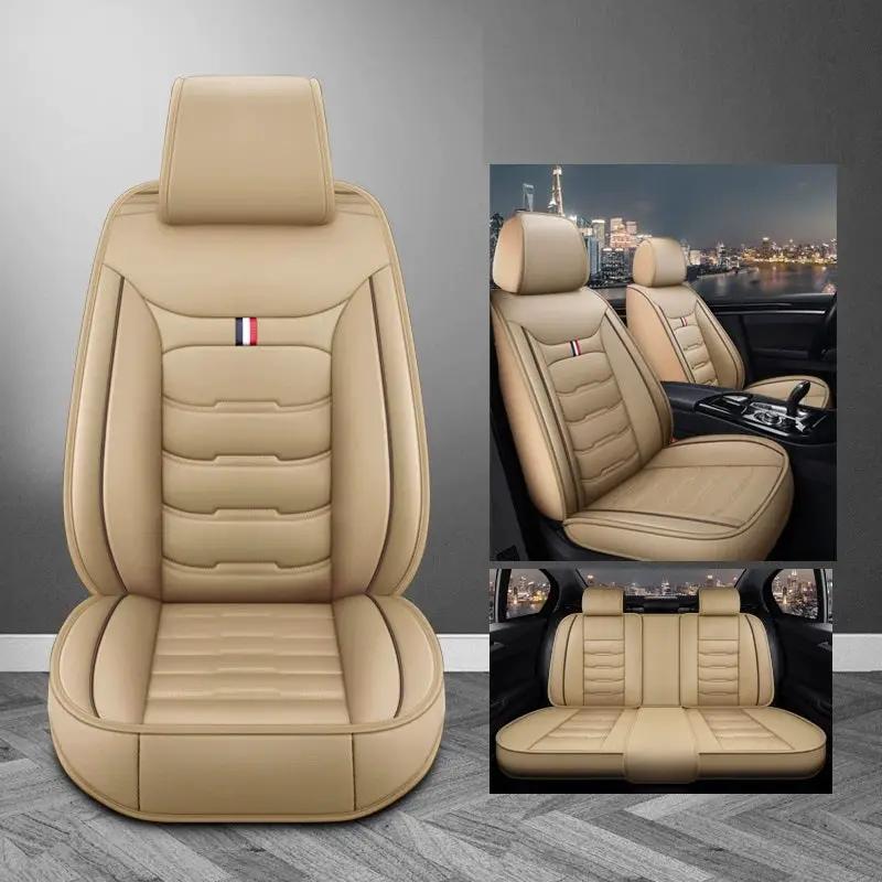 Car Seat Cover Faux Leather Cushion 5 Seater Full Set Front Rear Premium Quality by dealonline.co.nz