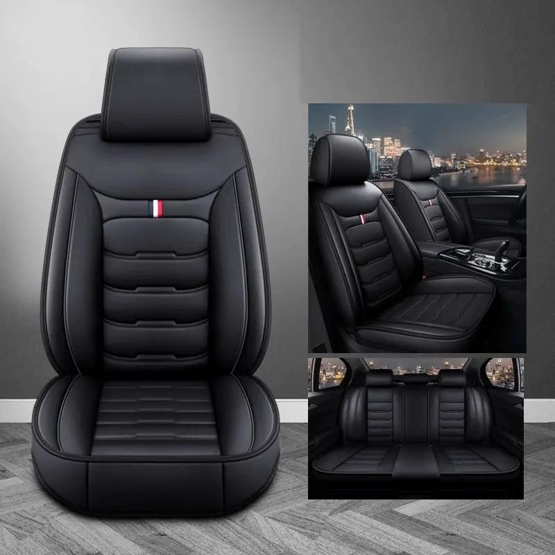 Car Seat Cover Faux Leather Cushion 5 Seater Full Set Front Rear Premium Quality by dealonline.co.nz