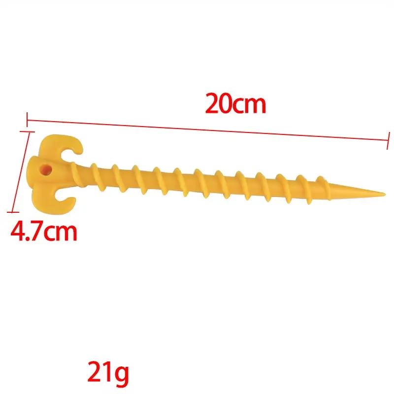 Ecotrek Screw Tent Pegs – 20cm Plastic Spiral Ground Stakes for Camping, Tarp & Outdoor Shelters JP52013 by ECOTREK
