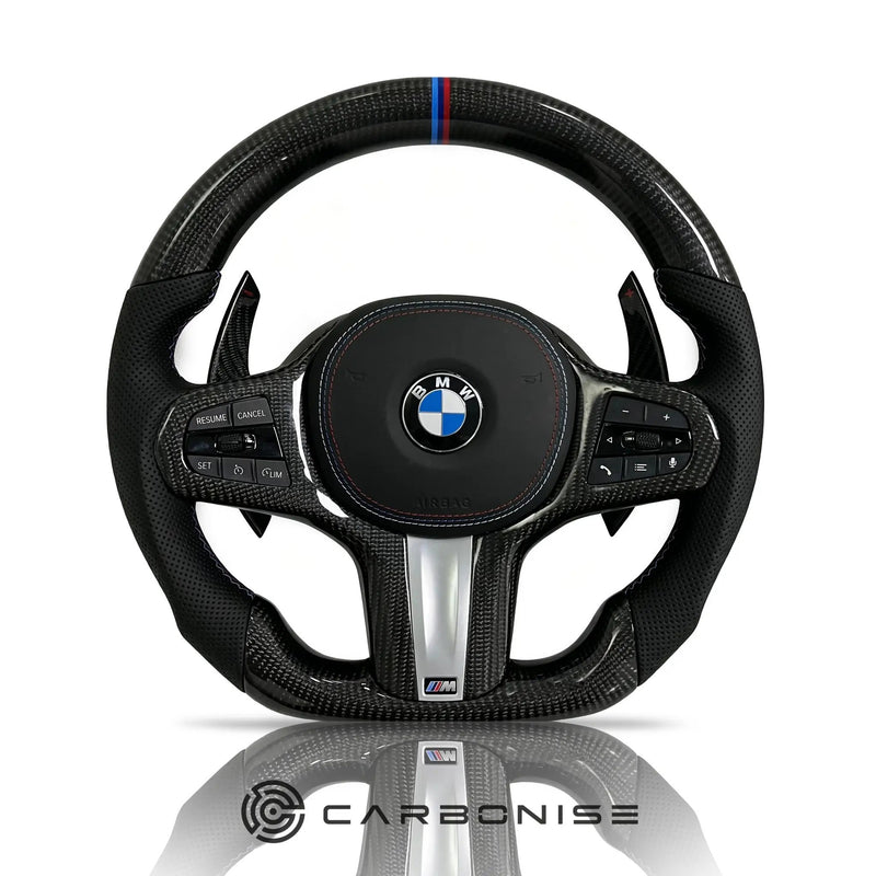 BMW Steering Wheel (Carbon Fiber+Perforated Leather) #22 by CARBONISE