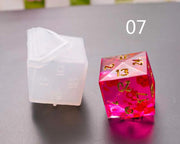 Dice Silicone Resin Casting Moulds Multiple Shapes Polyhedral Dice Moulds for Resin Lovers Table Games DIY Making by Resin Art NZ