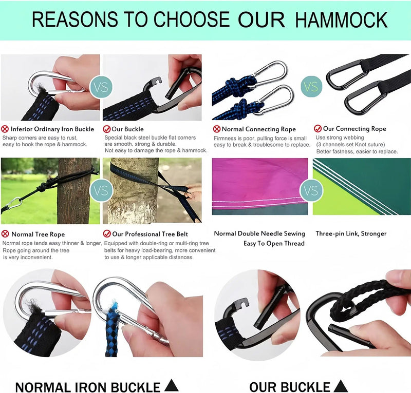 Double Camping Hammock by salelink.co.nz