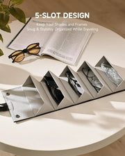 Travel Sunglass Case with 5 Slots by salelink.co.nz