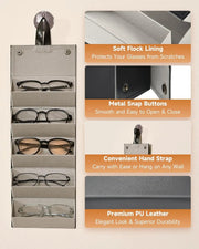 Travel Sunglass Case with 5 Slots by salelink.co.nz
