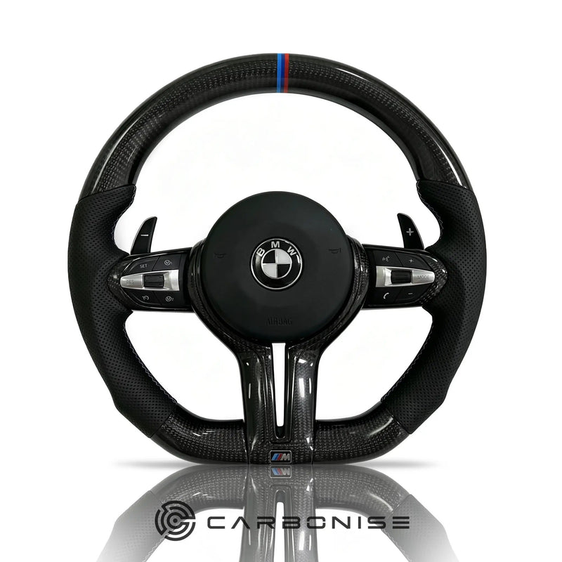 BMW Steering Wheel (Carbon Fiber+Perforated Leather) @22 by CARBONISE