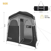 Oversized Portable Camping Shower Privacy Tent with Floor by Action Outdoors Limited