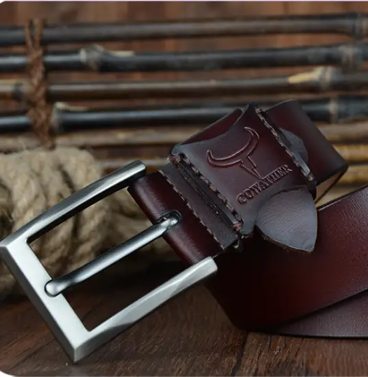COWATHER Genuine Leather Casual Business Men's Belt by Mead's Supply & Equipment Outfitters limited