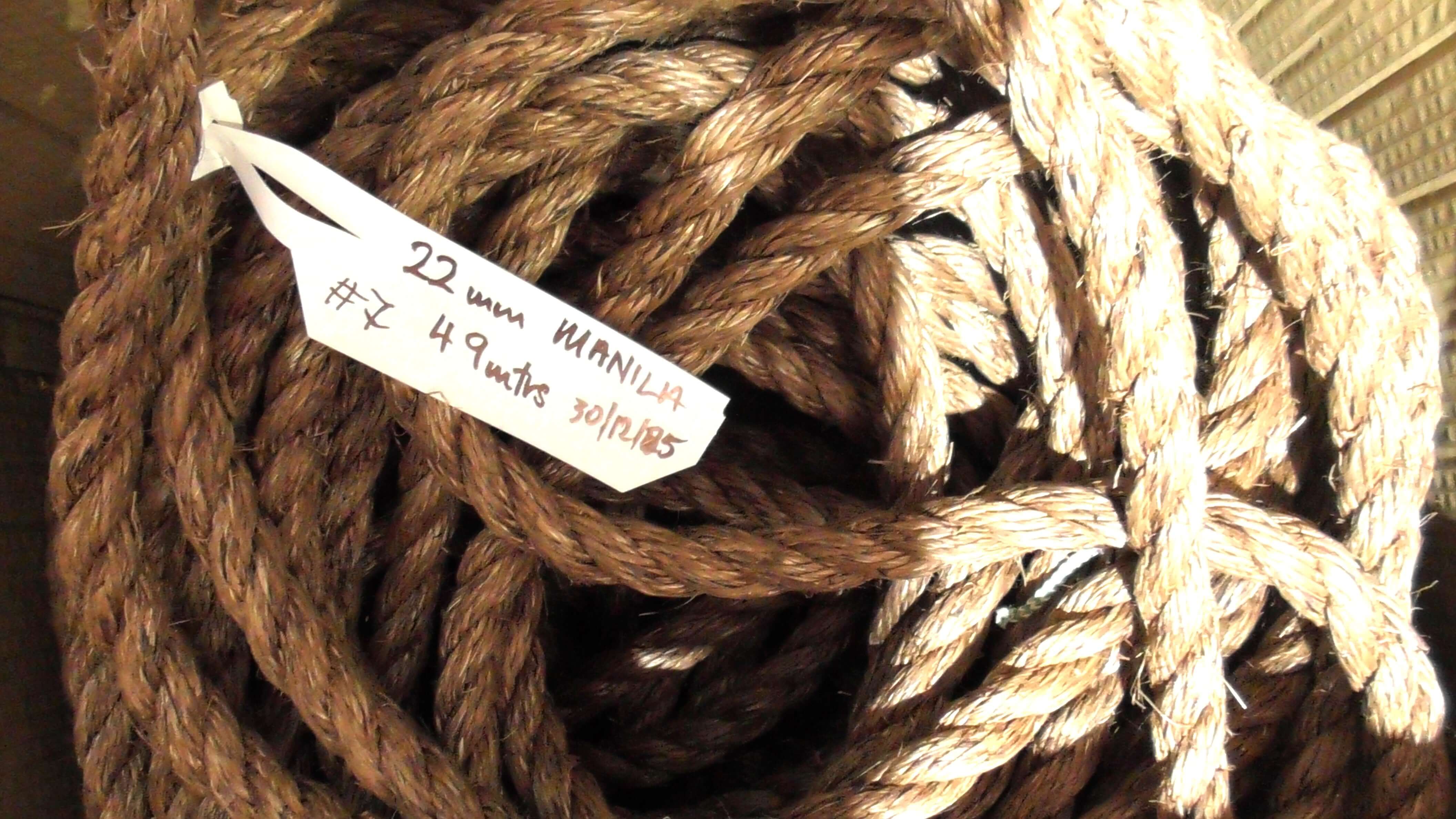 Manila Rope Shorts 22mm x 49 meters