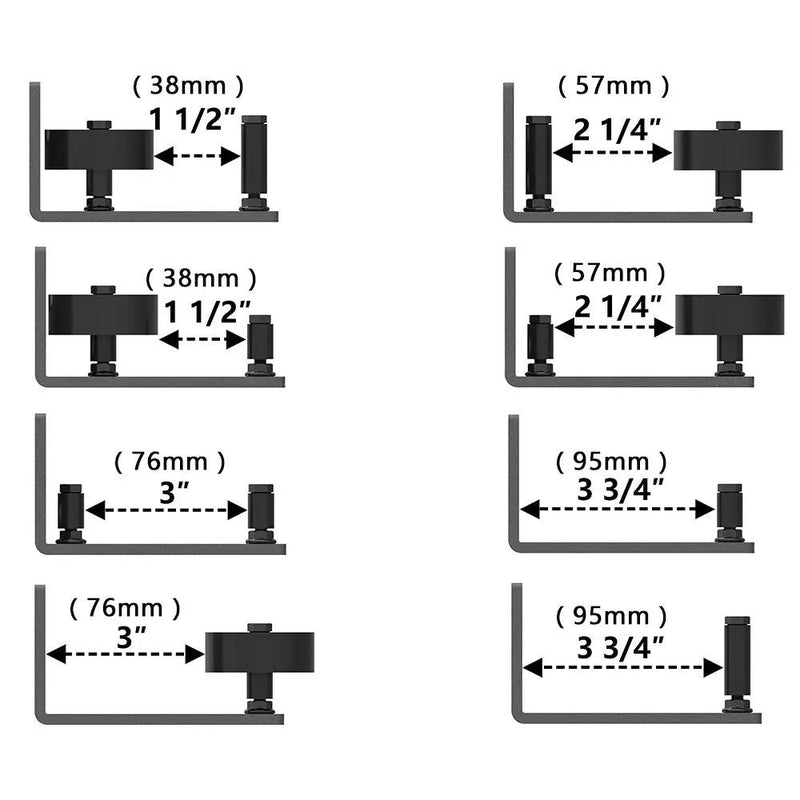 Barn Door Hardware Bottom Floor Guide Stay Roller Adjustable Wall Sliding Tool by salelink.co.nz