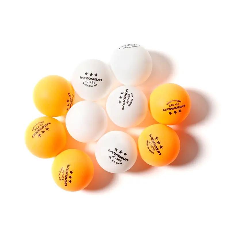 10Pcs White/Orange Plastic Table Tennis Ping Pong Balls Sports Training by dealonline.co.nz
