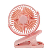 USB Mini Clip Fan Silent Rechargeable For Dorm Rooms by Action Outdoors Limited