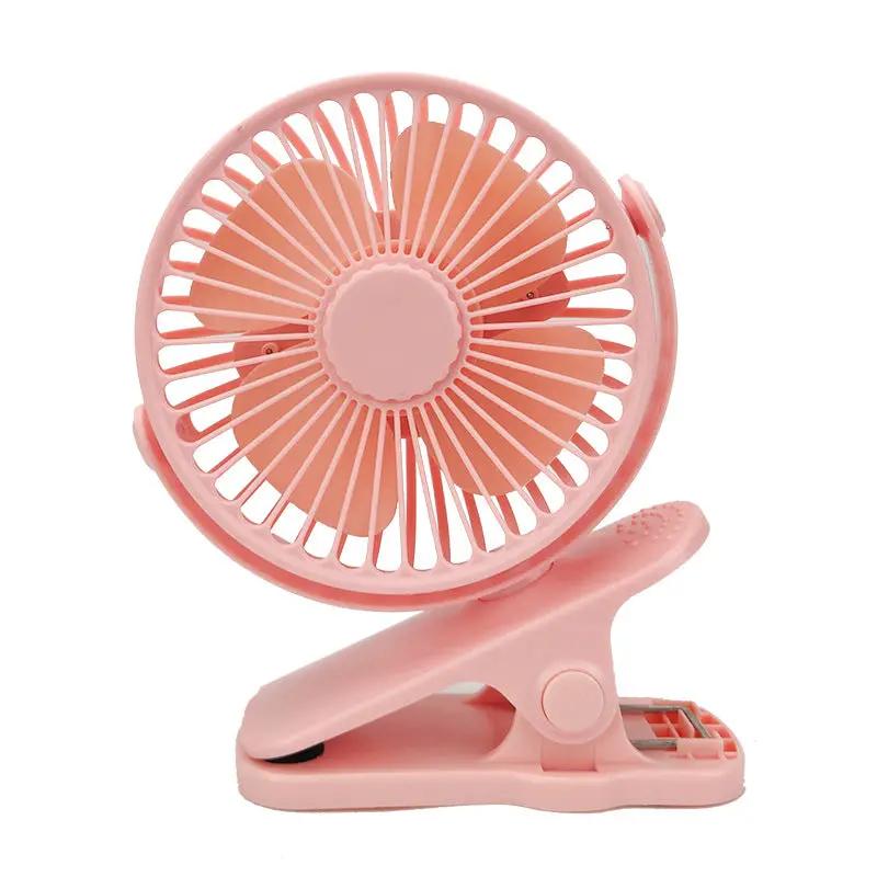 USB Mini Clip Fan Silent Rechargeable For Dorm Rooms by Action Outdoors Limited