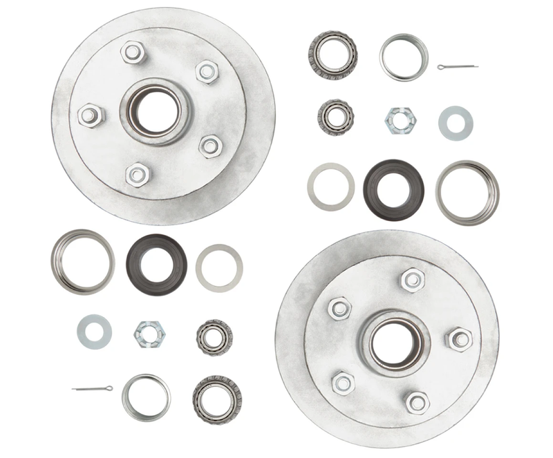 1750kg Disc Braked Hub Set - CI Disc - 5x4-1/2x1/2" - Pair by Trojan