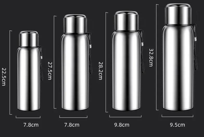 Mead's Supply & Equipment Outfitters limited Outdoor Drinkware 316 Stainless Steel Thermos Bottle for Hiking, Camping & Survival 316 Stainless Steel Thermos Bottle for Hiking, Camping & Survival