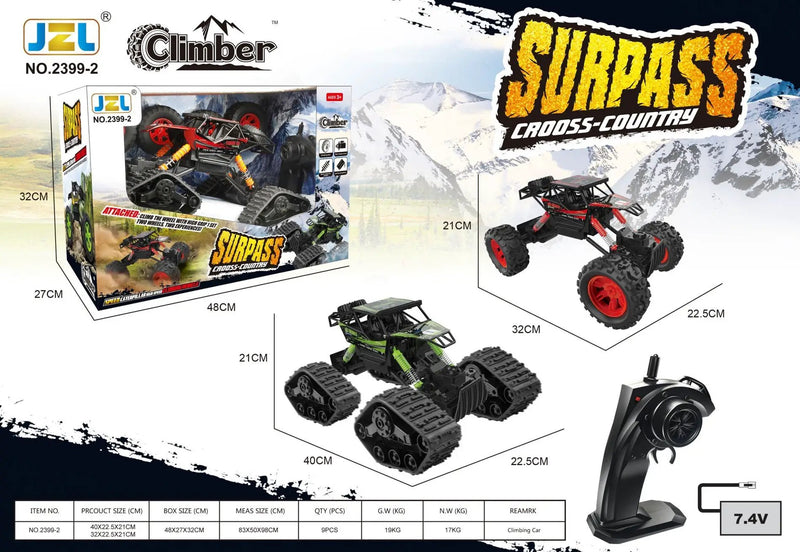 SURPASS High Speed Alloy RC Climbing Car CHANGE THE WHEELS by dealonline.co.nz