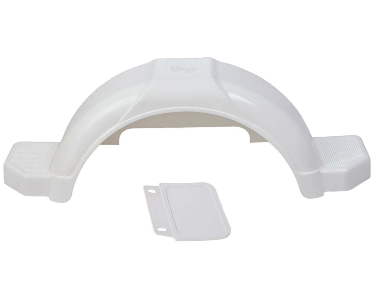 Mudguard 13in White Plastic [ea]