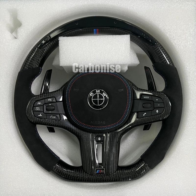 BMW Steering Wheel (Carbon Fiber+Alcantara) #23 by CARBONISE