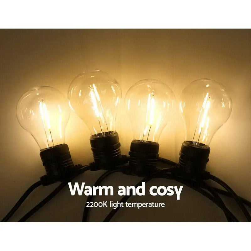 SportZone.co.nz Occasions > Lights 23m LED Festoon String Lights Outdoor Christmas Decorations Wedding Garden Party 23m LED Festoon String Lights Outdoor Christmas Decorations Wedding Garden Party