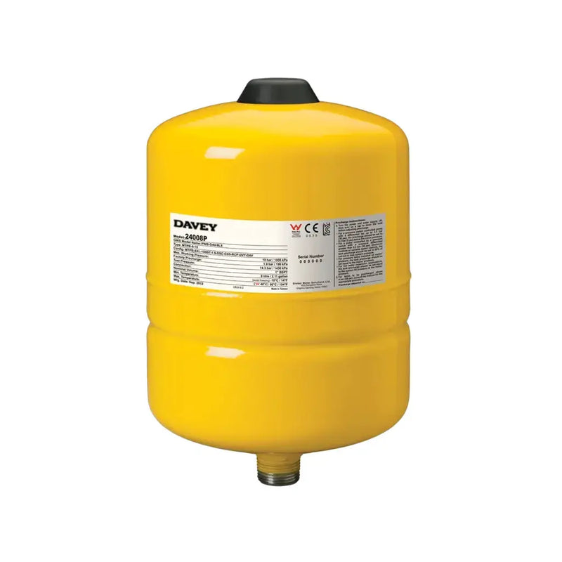 Davey Supercell Pressure Tank - Captive Diaphragm, Potable Water Rated, 8L to 200L NZ by Filtration Station NZ