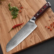 XINZUO 8 inch Chef Knives High Carbon Grade VG10 Japanese 73 layer Damascus Kitchen Knife Stainless Steel Gyuto Knife Rose Wood handle As shown by China Dropship